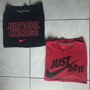 Two Men’s Medium Nike T-Shirts Chicago